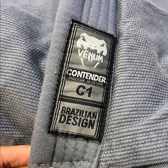 Venum Contender Brazilian Jiu-Jitsu Gi Size C1 Youth Gray Jacket Only BJJ - Picture 2 of 9